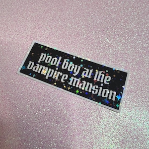 Adesivo Glitter Pool Boy na Mansão dos Vampiros