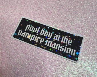 Adesivo Glitter Pool Boy na Mansão dos Vampiros
