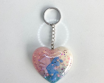 Resin Faerie Blumaroo Neopets Inspired Keychain