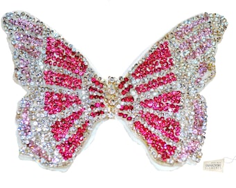 Swarovski Kristall Brautjungfer Blumenmädchen Tulle Schmetterlings-Blau Silber Weiß Klassisches Weinlese-Spitze-Brauthaarspange Stück Slide