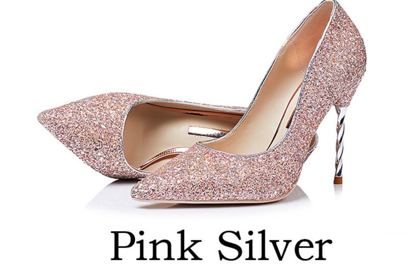 plum colored stiletto with a rose gold stripe