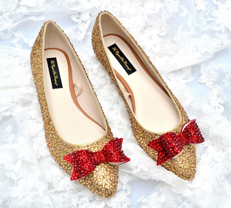 Custom Gold Red Bow Indian Pointed Swarovski Crystal Wedding Etsy
