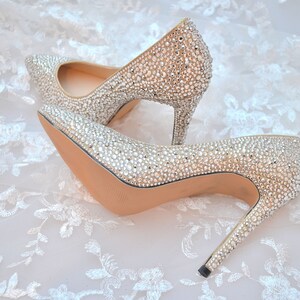 Swarovski Crystal Glitter Bridal High Heel Stiletto Corset - Etsy