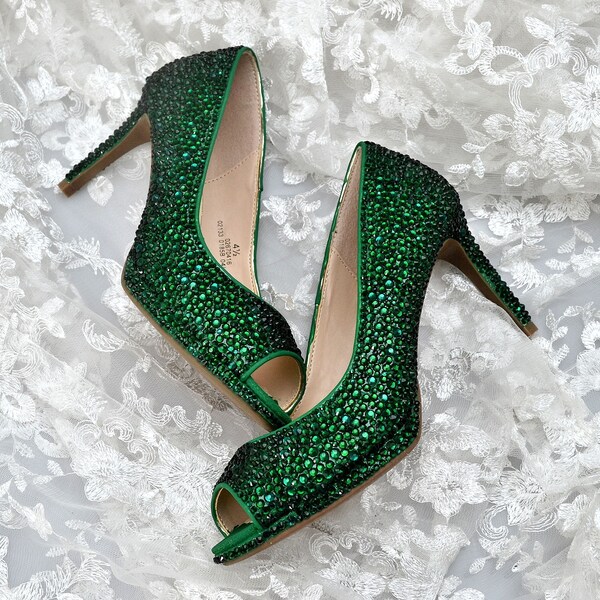 Emerald Green Shoes Etsy UK