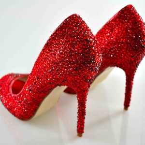 Custom Swarovski Burgundy Claret Red 