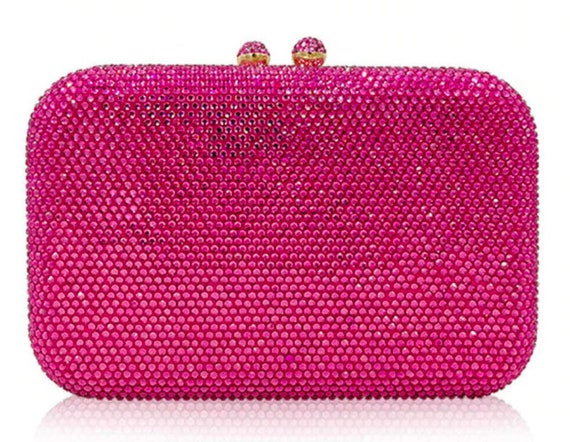 Swarovski ELEMENTS Ruby Fuchsia Pink or Red rectangle forma