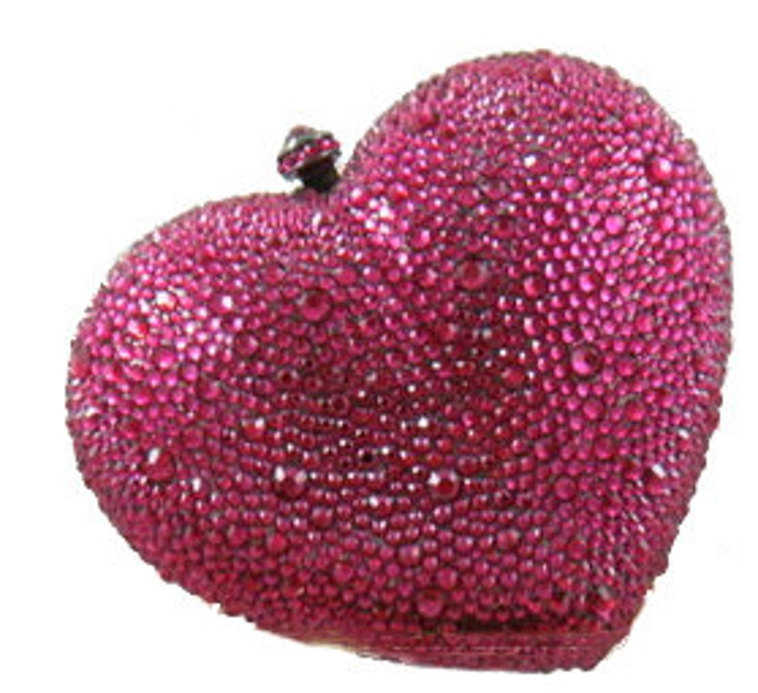 New Fashion Glitter Bling Bling Crystal Heart Shaped Classic