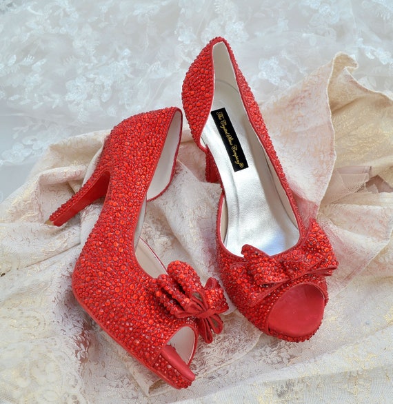 Red Crystal Wedding Dress