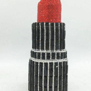 Medley Swarovski Crystal Lipstick Case With Mirror - Purple