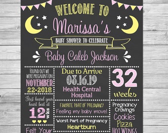 Baby Shower Chalkboard Sign Etsy