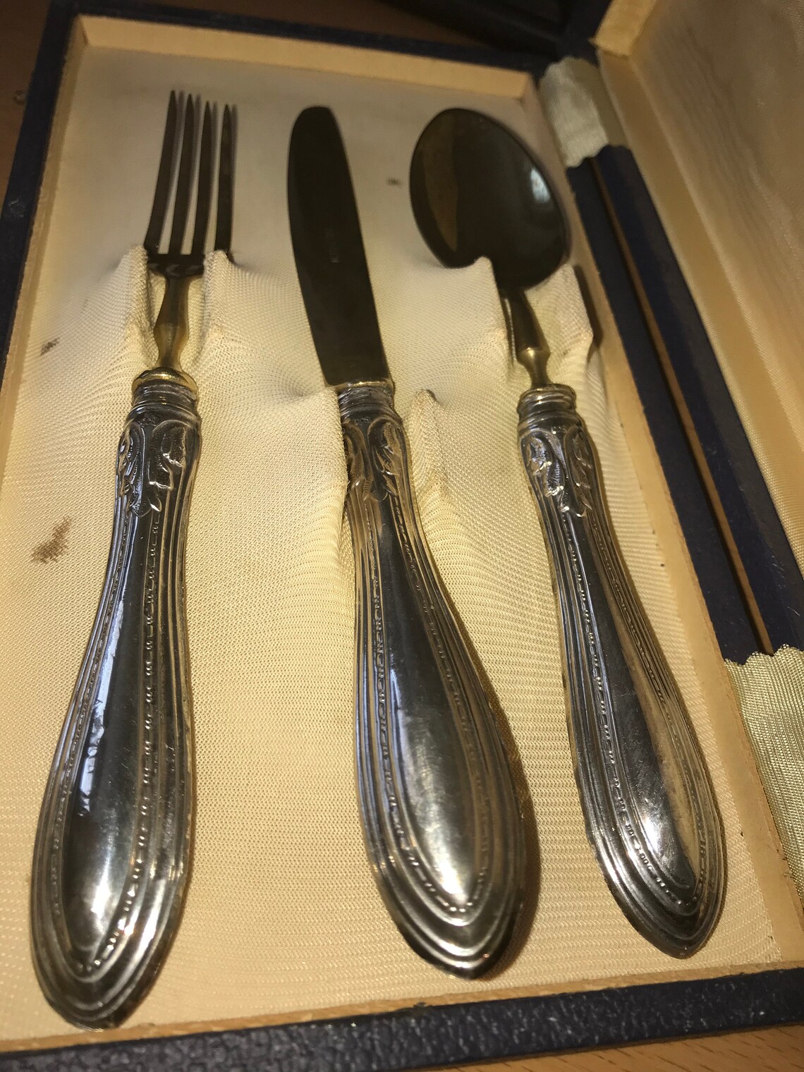 Vintage set of solingen Serving flatware with 800 Silver Etsy