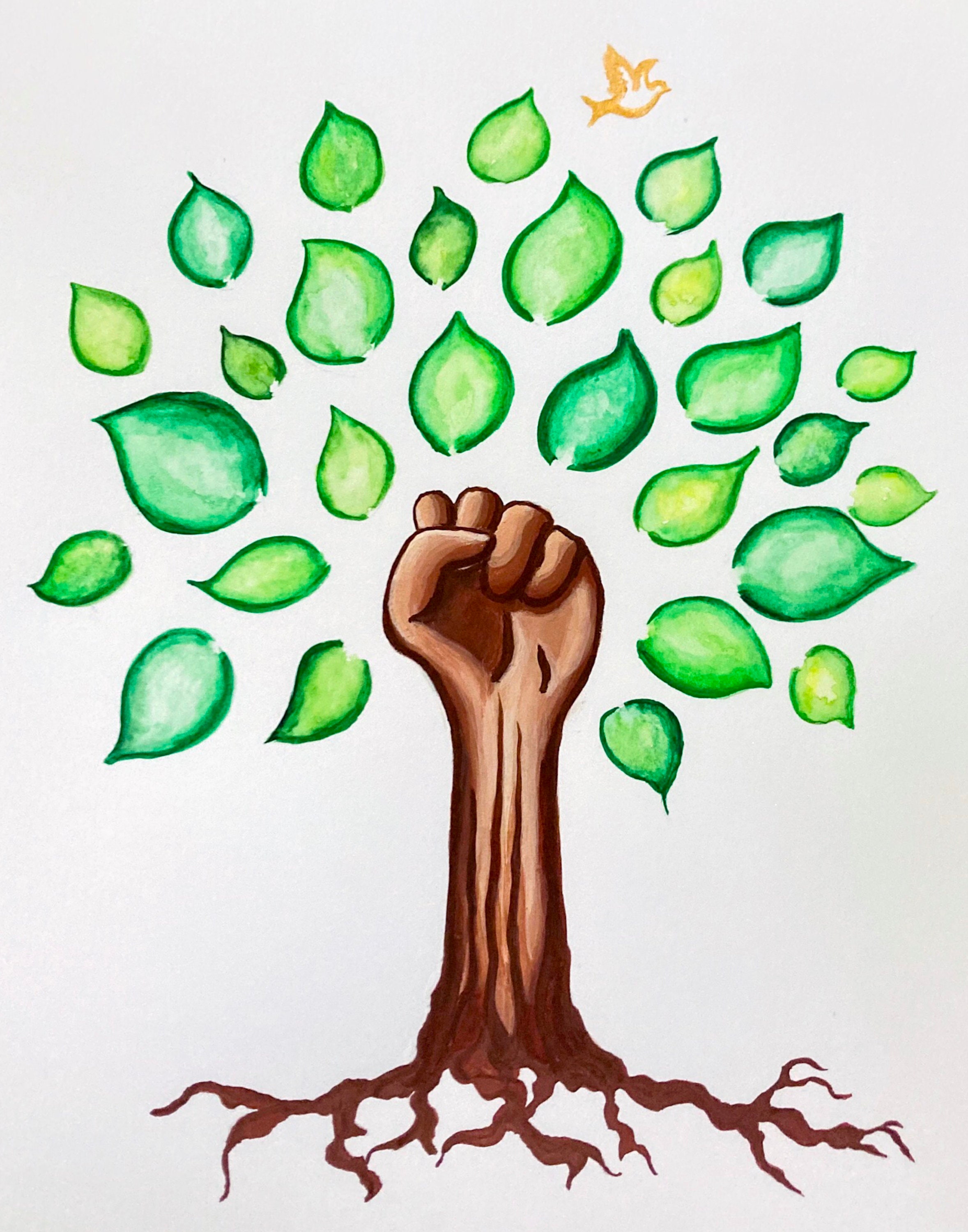 Limited Edition Original Community Strength Tree Painting Etsy