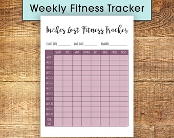 Weight Loss Calendar Etsy