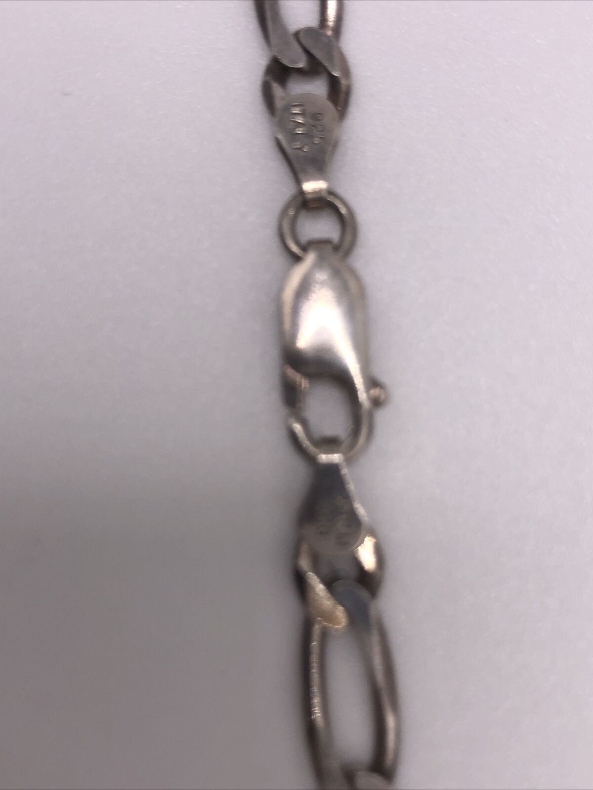 Vtg 925 Sterling Silver Interlocking 1970s 18