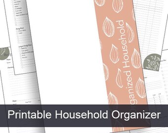 Printable Household Organizer
