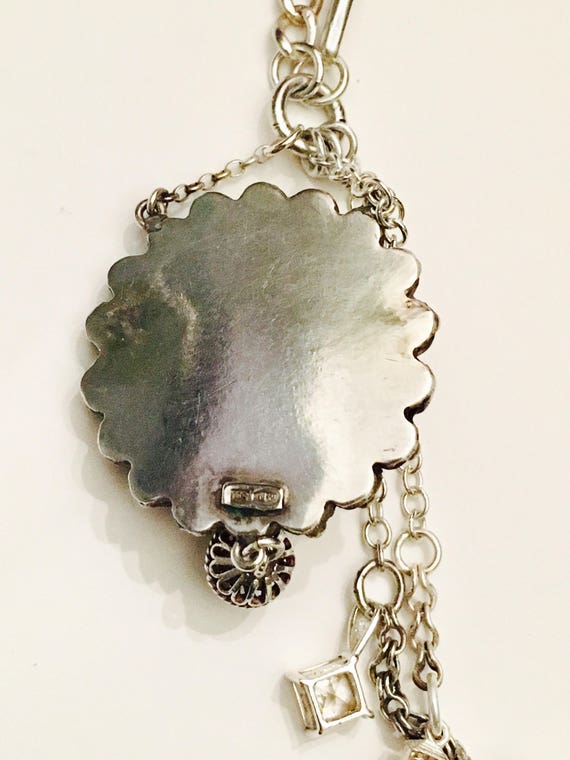 Antique and Vintage Sterling Silver Albert Chain … - image 7