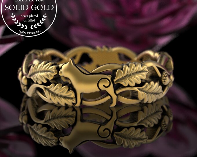 Gold French Bulldog Ring, 10K 14K Pug Nature Ring, White Gold Boston Terrier Doggy Ring, Platinum Pet Remembrance Jewelry, Dog Lover, 5515