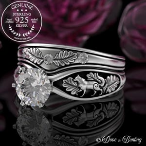 May include: Sterling silver ring set with a fox design and two smaller diamonds. The ring is made in the USA and is nickel free.