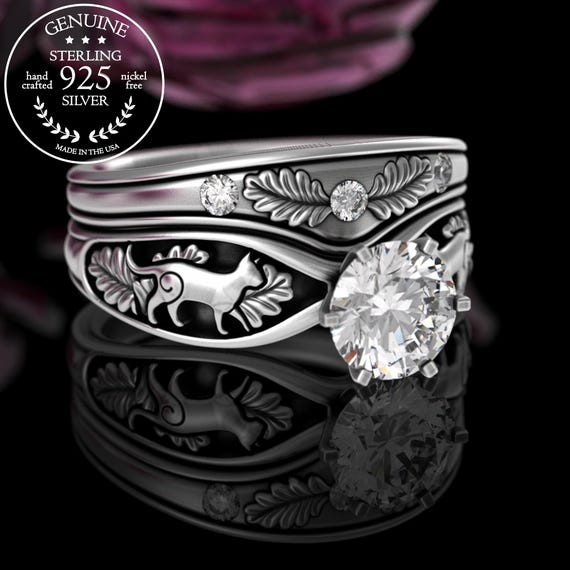 Anello in argento sterling con foglia di quercia, fascia testurizzata con ghianda, unisex - Italia