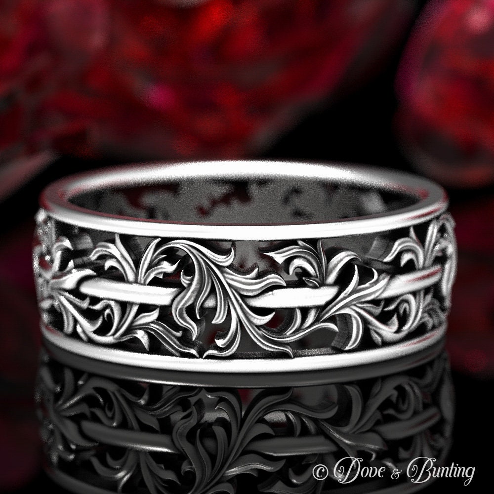 925 Silver Oak Leaf Ring - Etsy