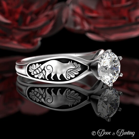 Raccoon wedding ring deals