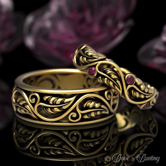 Round Diamond Halo Matching Wedding Ring Set 1/2 Cttw • Miral Jewelry
