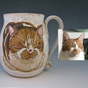 Cat Mug Customized, Cat Mom Mug, Cat Dad gift, Custom Pet Mug, Pet Dad Mug, Pet Mom Gift, Pet Gift, cat mug handmade, cat mug personalized image 1