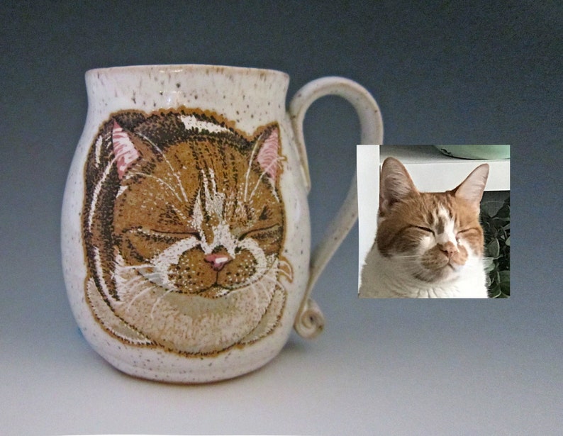 Cat Mug Customized, Cat Mom Mug, Cat Dad gift, Custom Pet Mug, Pet Dad Mug, Pet Mom Gift, Pet Gift, cat mug handmade, cat mug personalized image 1