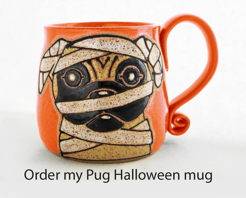 Pug Mug Custom Pet Portrait Mug Dog Pet Coffee Mug Cup Personalized Mother Mom Dad Gift Idea Mugs Dog Lover Gift For Her Hand Painted 13 oz image 9