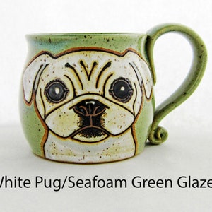Pug Mug Custom Pet Portrait Mug Dog Pet Coffee Mug Cup Personalized Mother Mom Dad Gift Idea Mugs Dog Lover Gift For Her Hand Painted 13 oz image 8