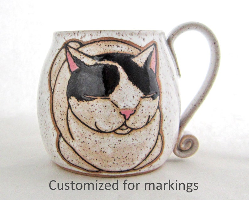 Tuxedo Cat Mug Pet Portrait Birthday Day gift Dog Pet Coffee Mug Cup Personalized Mother Mom Dad Gift Idea Mugs Dog Lover Gift For Her image 6