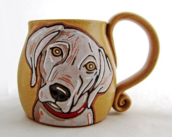 Weimaraner/Pointer dog mug, personalized dog mug,Christmas Day gift ,portrait mug, dog mug customized, dog mug,great Birthday gift, 13-18 oz