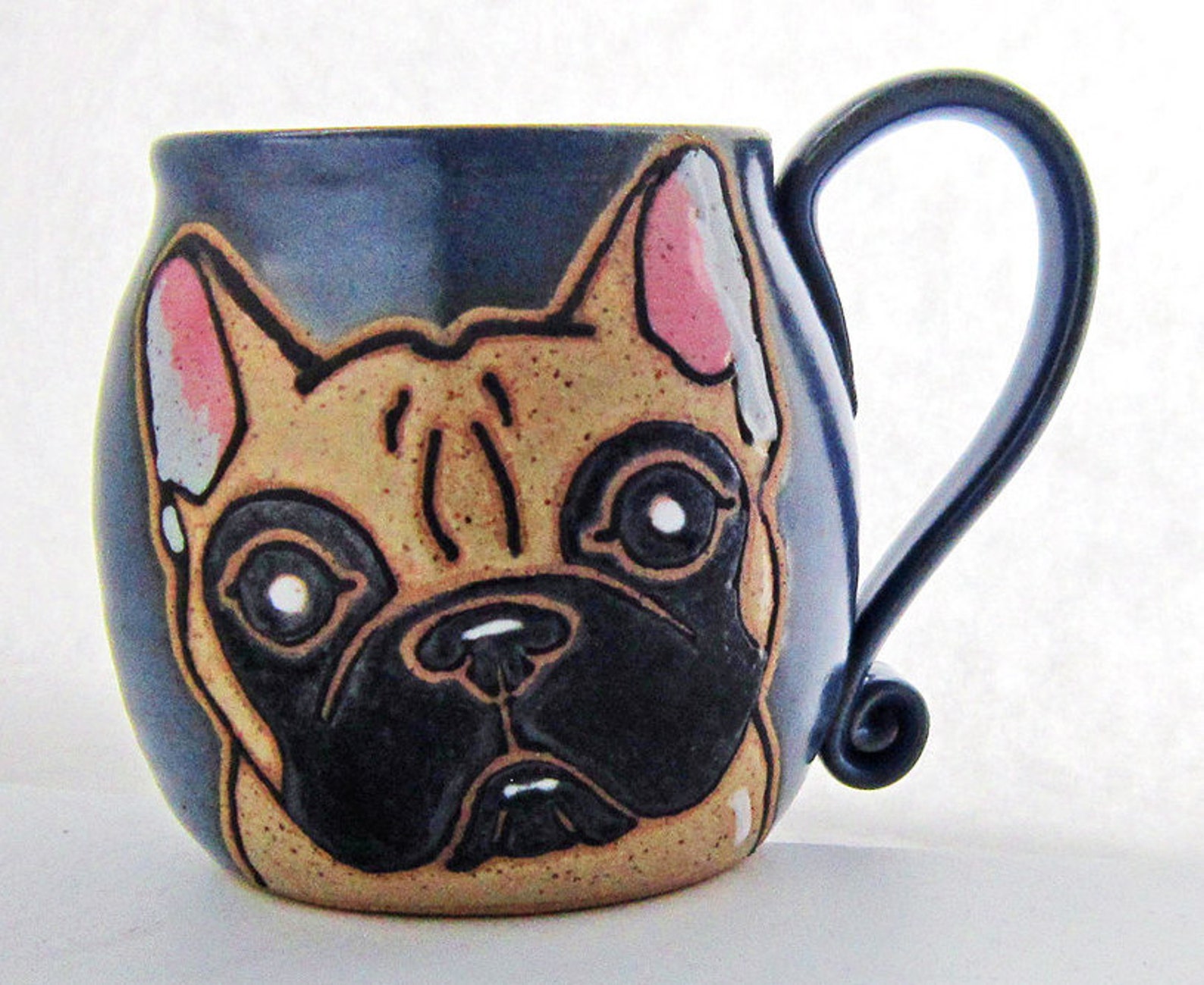French Bulldog Mug Custom Pet Portrait Mug Dog Pet Coffee Mug Etsy