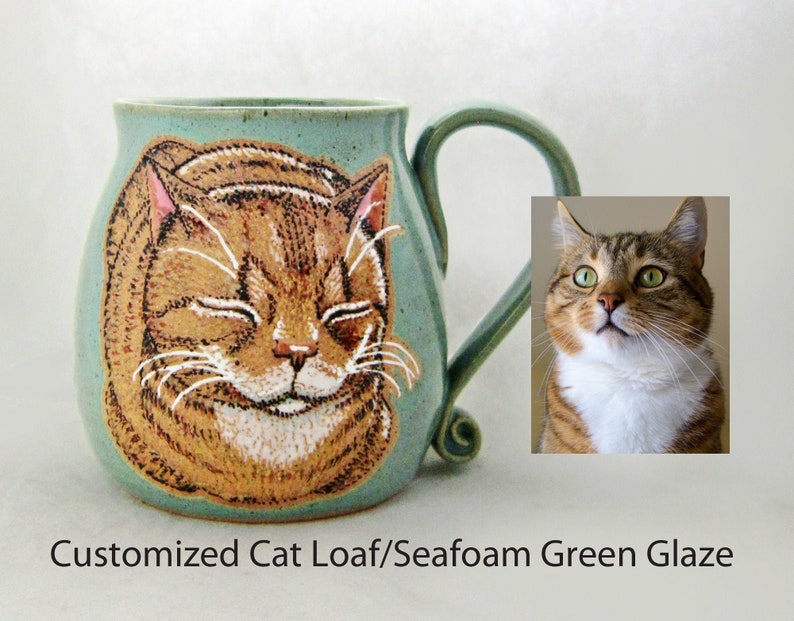 Cat Mug Customized, Cat Mom Mug, Cat Dad gift, Custom Pet Mug, Pet Dad Mug, Pet Mom Gift, Pet Gift, cat mug handmade, cat mug personalized image 2