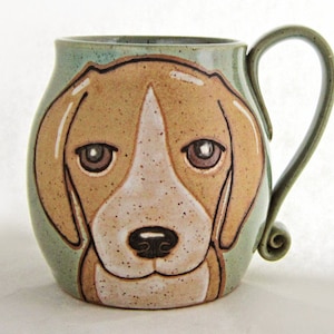 Christmas gift Custom Beagle Mug Dog Pet Coffee Mug Cup Personalized Mother Mom Dad Gift Idea Mugs Dog Lover Gift For Her Hand Painted