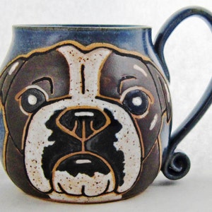 Bulldog Mug Custom Pet Portrait Mug Dog Pet Coffee Mug Cup Personalized Mother Mom Dad Gift Idea Mugs Dog Lover Gift For Her Hand Painted