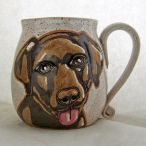 Black Lab Mug, portrait mug, Birthday gift, Labrador mug, Black dog mug, custom coffee dog mug, pet custom mug, dog mug personalized13 oz image 3