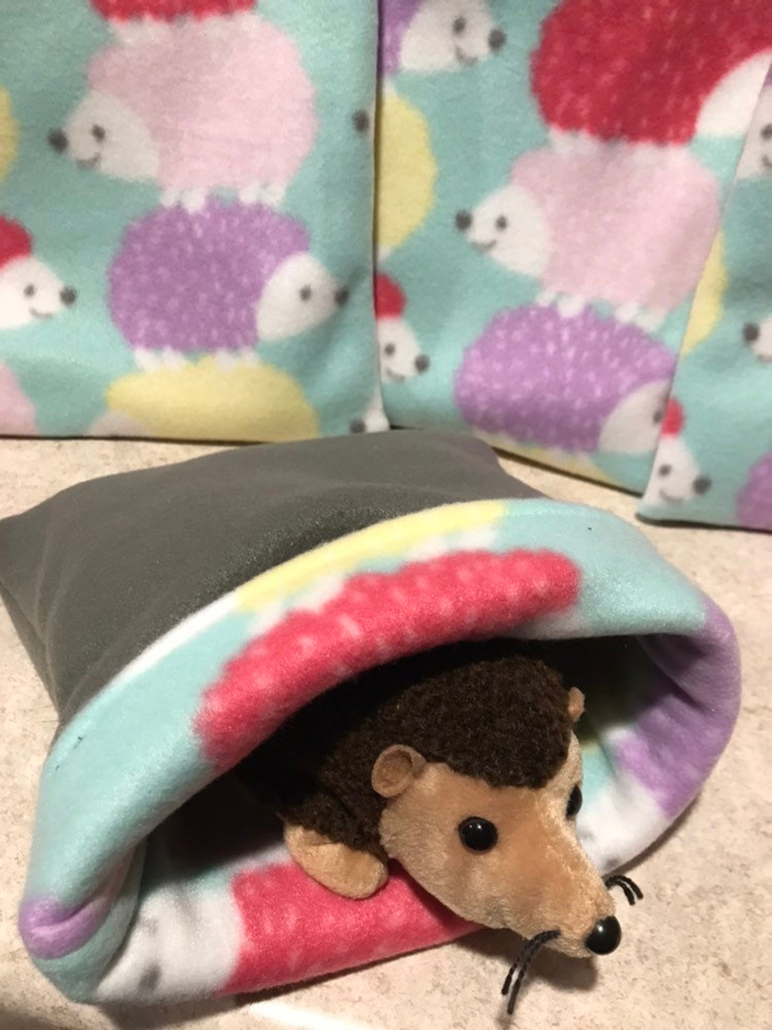 Pastel Stacked Hedgehogs Snuggle Sack for Hedgehogs Rats Etsy