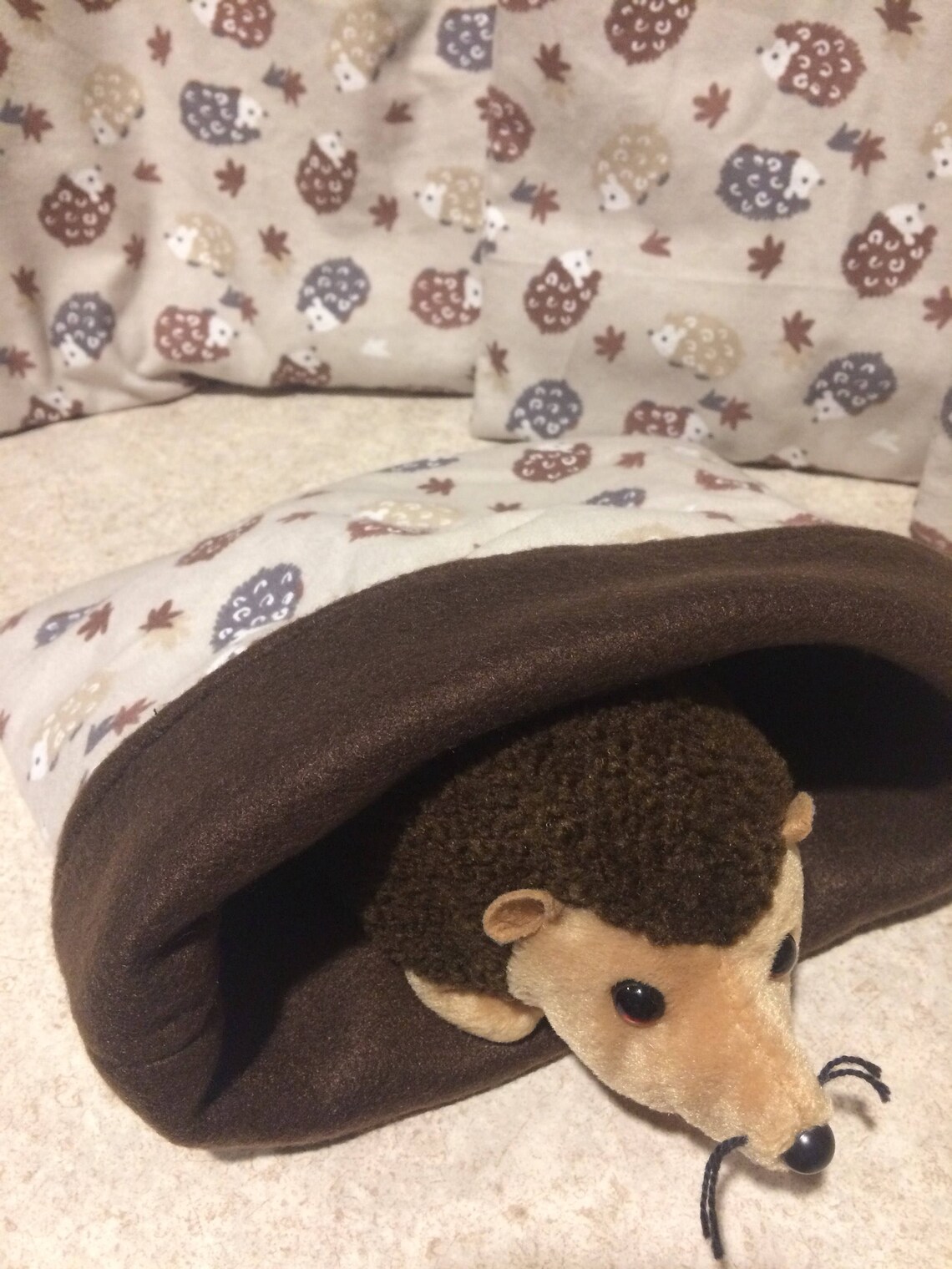 Brown Cotton Hedgehogs Snuggle Sack for Hedgehogs Rats Etsy