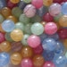 25 Rose Pink Mint Green Light Blue Amethyst & Light Topaz Swirled Opal Czech Glass Beads 6mm