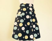 Vintage Apron, Ballerina Print, Half Apron, 1940s Women's Clothing