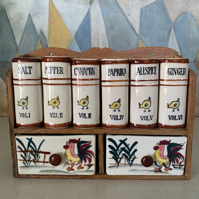 Retro Spice Rack Vintage Spice Rack - Etsy
