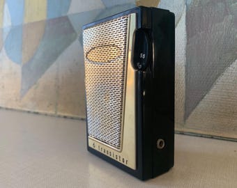 Vintage Silvertone Radio, Transistor 6 with Case, 1960s, Working Condition