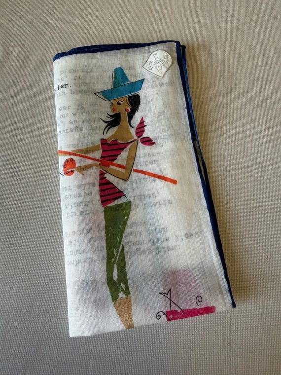 Vintage Handkerchief, Stoffel’s Swiss Hankie, Mid… - image 1