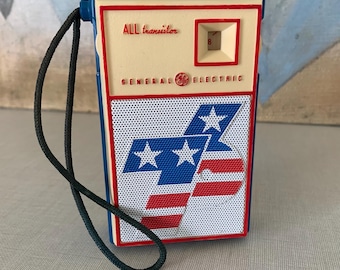 Vintage General Electric Radio, Spirit of ‘76, All Transistor, Happy Birthday America!