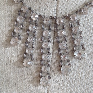 Vintage 1930s Necklace, Vintage Bling, Art Deco Wedding, Great Gatsby Style