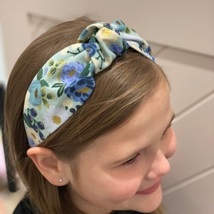 Blue Rifle Paper Floral Headband | anthro style | fun headband