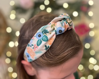 Cream Rifle Paper  Floral Headband | anthro style | fun headband