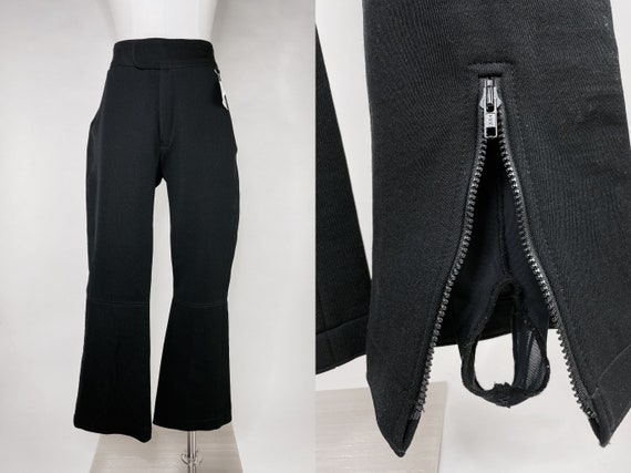 Vintage 80s-90s Warm Tight Black Bell Bottom W Zipper Ankle, Hidden Stirrup  Unisex Ski Pants by Schoeller Switzerland USA Med Lift Ticket -  Denmark