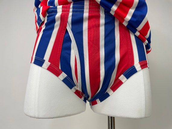 1970s-1980s 2 Piece Red White & Blue Striped Athl… - image 7